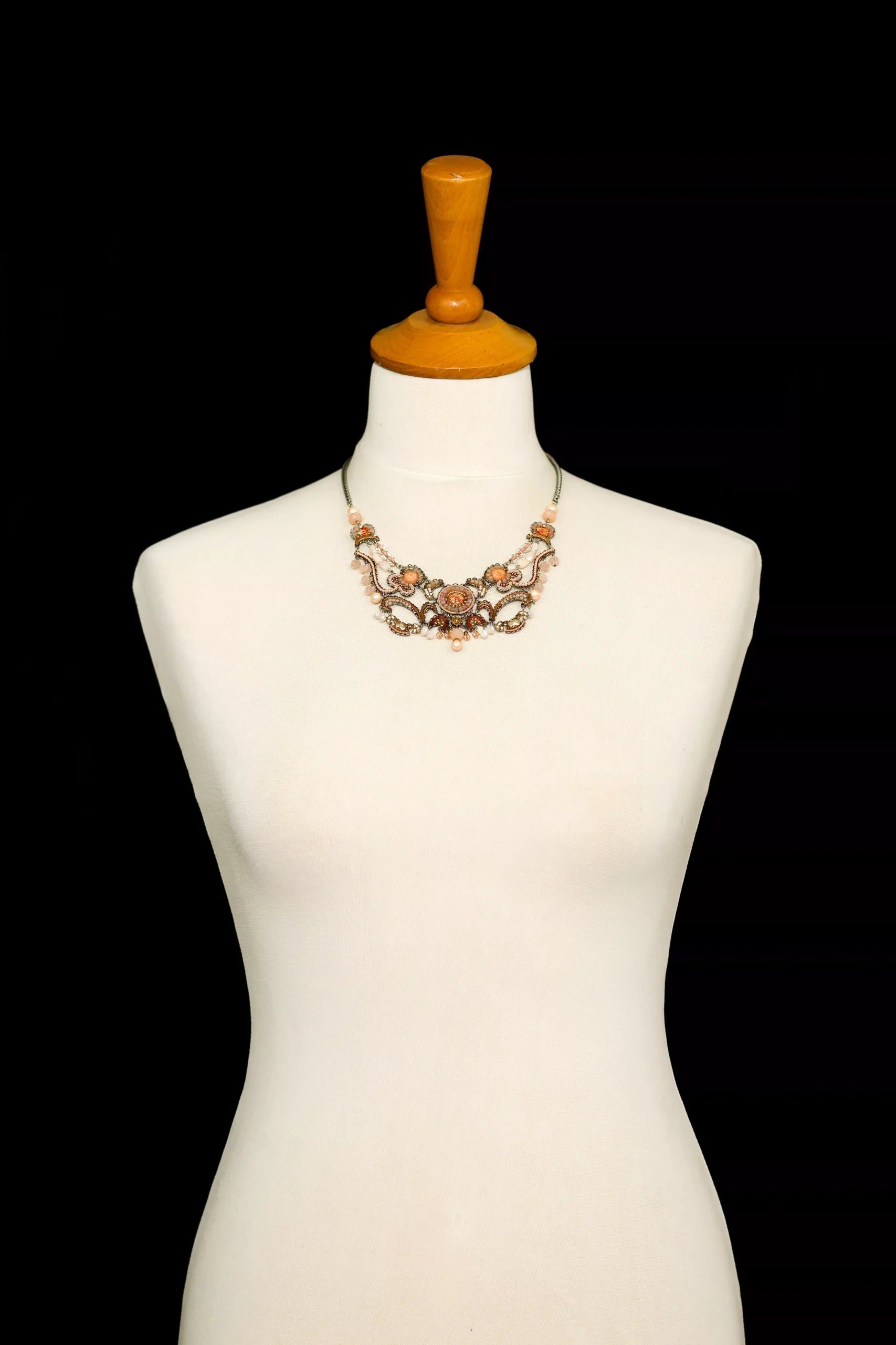 Ayala Bar Jewelry Ayalar Bar Peach Bridal Necklace Stylish Wedding Set, Momo