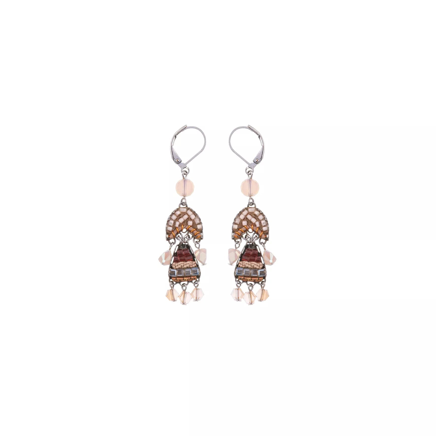 Ayala Bar Jewelry Ayalar Bar Peach Dangling Earrings Stylish Wedding Set, Eliora