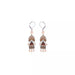 Ayala Bar Jewelry Ayalar Bar Peach Dangling Earrings Stylish Wedding Set, Eliora