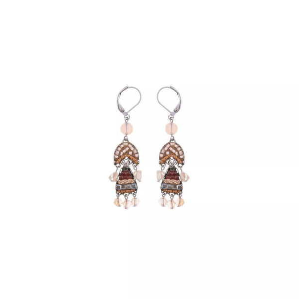 Ayala Bar Jewelry Ayalar Bar Peach Dangling Earrings Stylish Wedding Set, Eliora