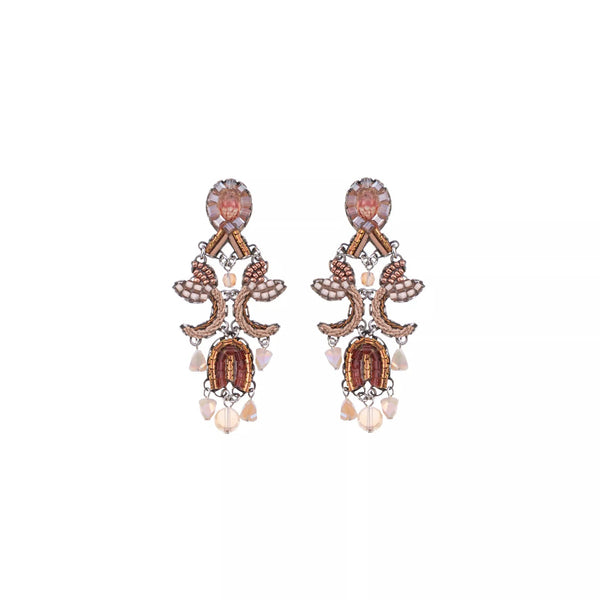 Ayala Bar Jewelry Ayalar Bar Peach Female Earrings Stylish Wedding Set, Aalok
