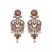 Ayala Bar Jewelry Ayalar Bar Peach Festive Earrings Stylish Wedding Set, Soraya