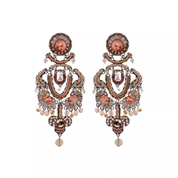 Ayala Bar Jewelry Ayalar Bar Peach Festive Earrings Stylish Wedding Set, Soraya