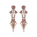 Ayala Bar Jewelry Ayalar Bar Peach Long Earrings Stylish Wedding Set, Mei