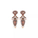 Ayala Bar Jewelry Ayalar Bar Peach Long Earrings Stylish Wedding Set, Thora
