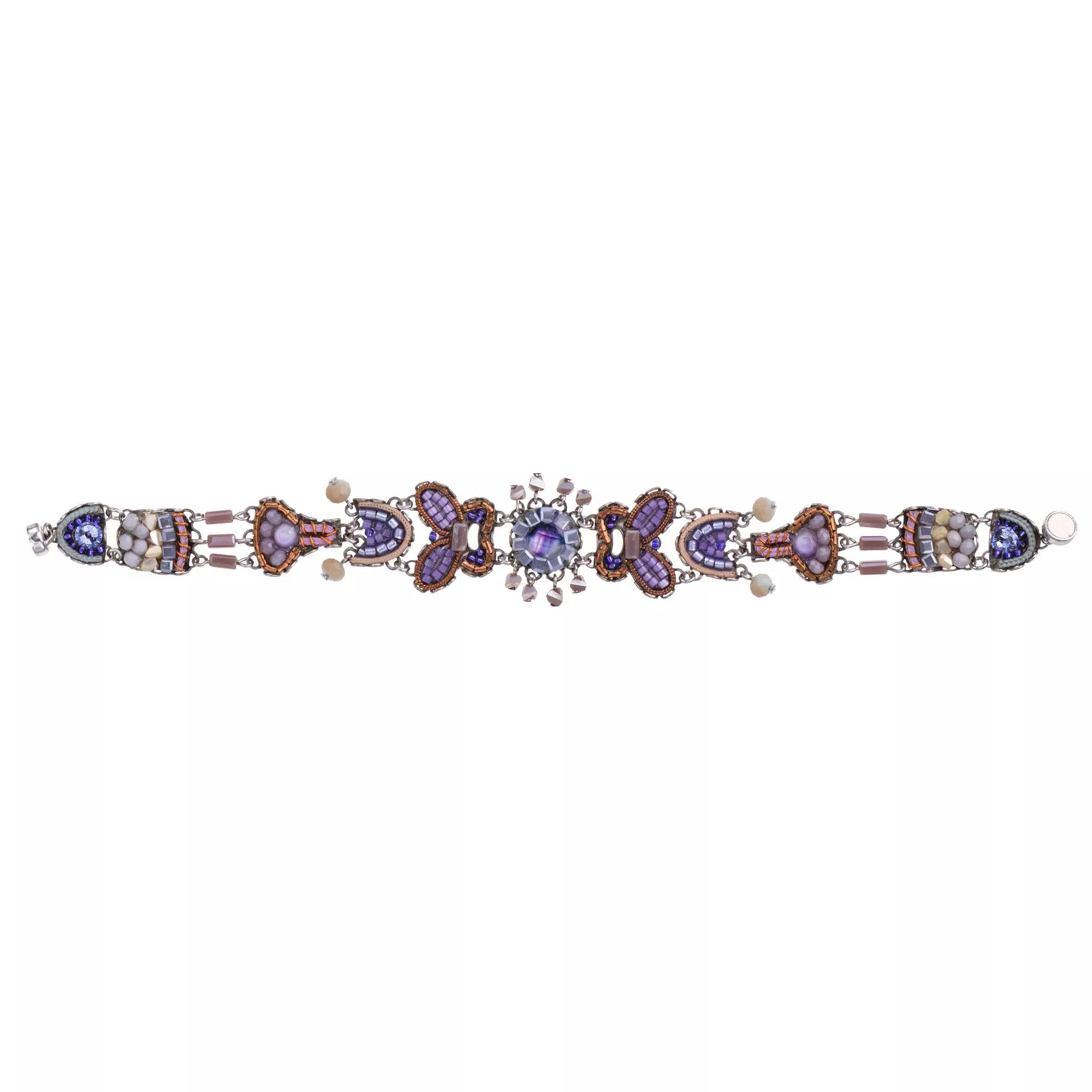 Ayala Bar Jewelry Ayalar Bar Purple Beaded Bracelet Plum Blossom Set, Plum