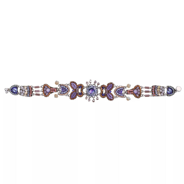Ayala Bar Jewelry Ayalar Bar Purple Beaded Bracelet Plum Blossom Set, Plum