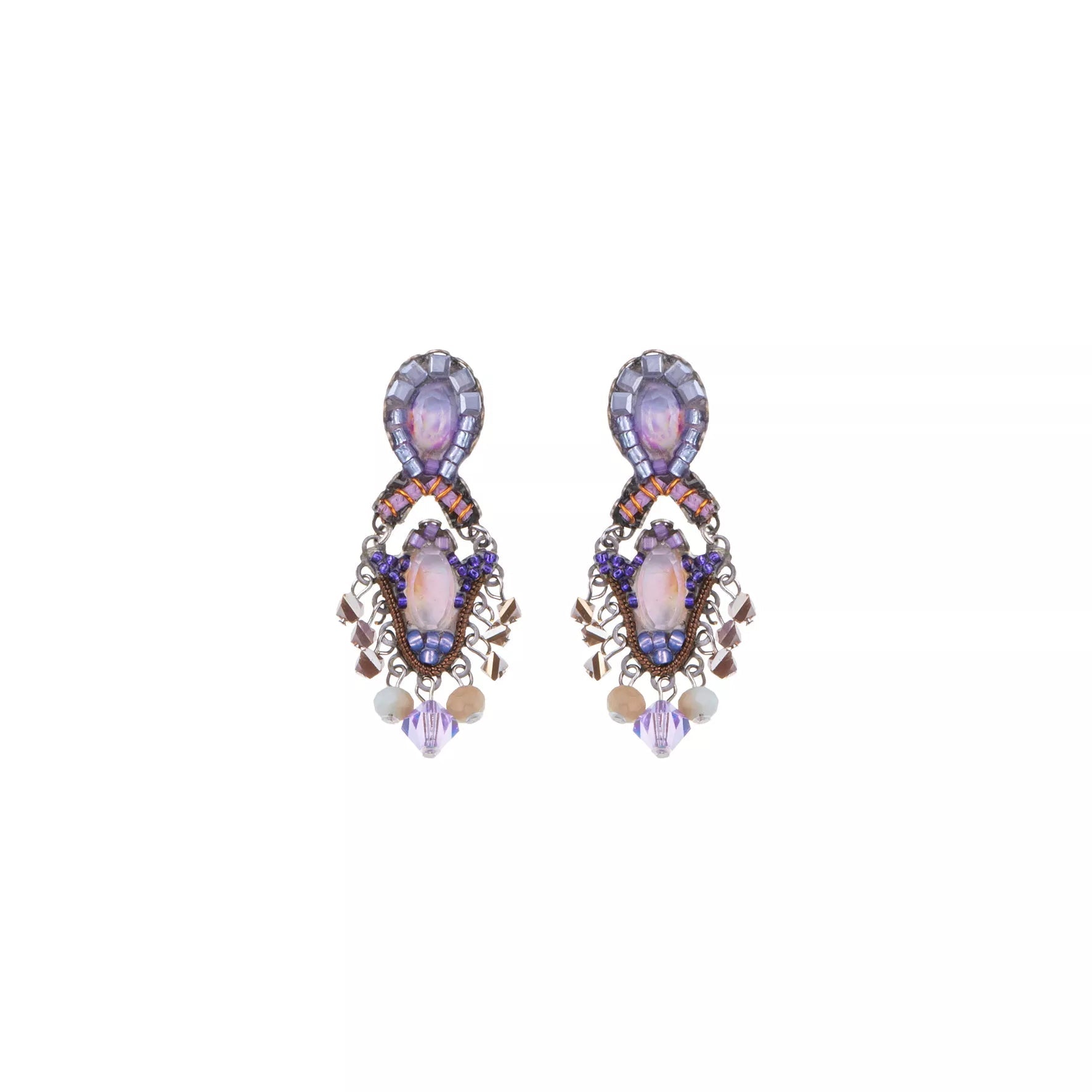 Ayala Bar Jewelry Ayalar Bar Purple Earrings Plum Blossom Set, Niamr