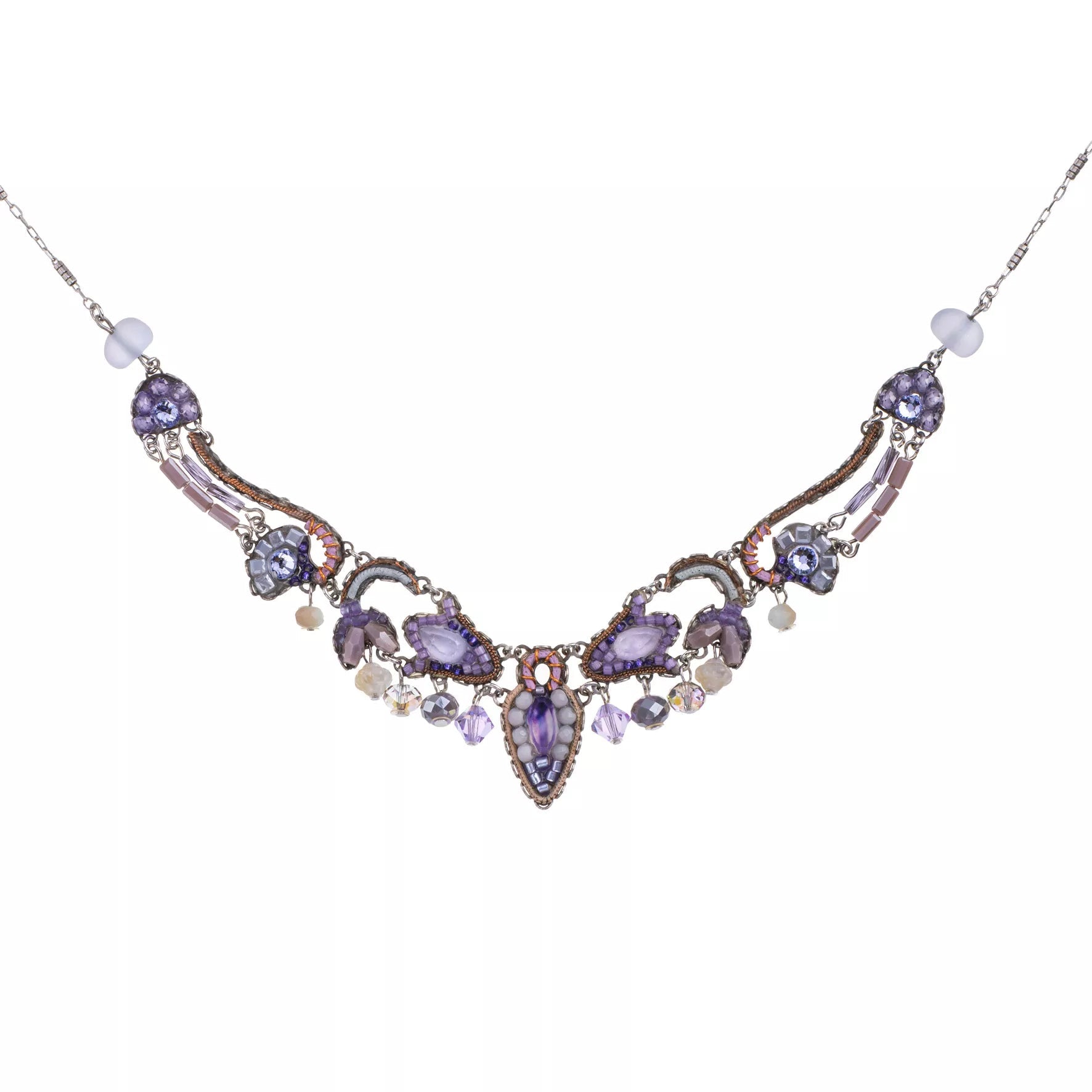 Ayala Bar Jewelry Ayalar Bar Purple Festive Necklace Plum Blossom Set, Prunella