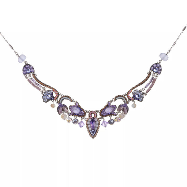 Ayala Bar Jewelry Ayalar Bar Purple Festive Necklace Plum Blossom Set, Prunella