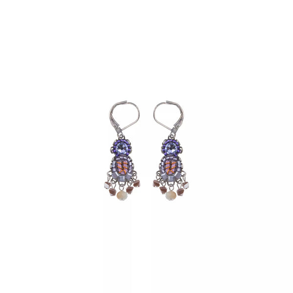 Ayala Bar Jewelry Ayalar Bar Purple Hook Flower Earrings Plum Blossom Set, Orli