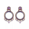 Ayala Bar Jewelry Ayalar Bar Purple Hoop Earrings Plum Blossom Set, Aylin