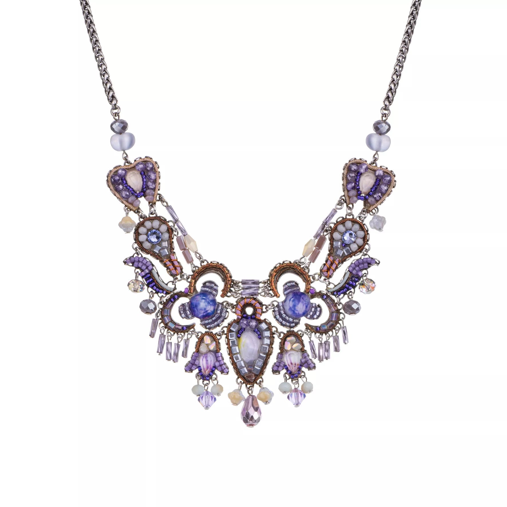 Ayala Bar Jewelry Ayalar Bar Purple Impressive Necklace Plum Blossom Set, sumika