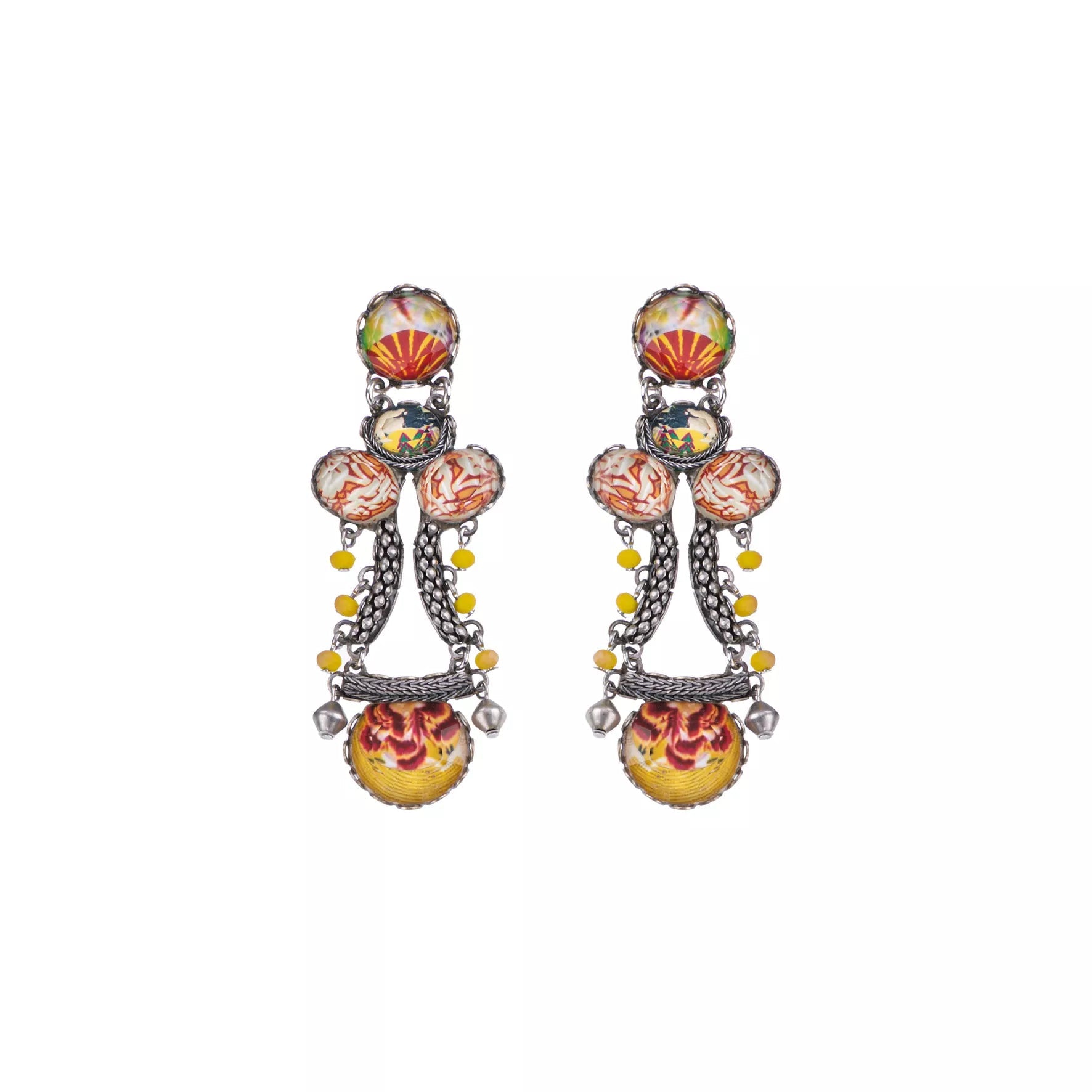Ayala Bar Jewelry Ayalar Bar Yellow Female Earrings Bright Sunset Set, Xia