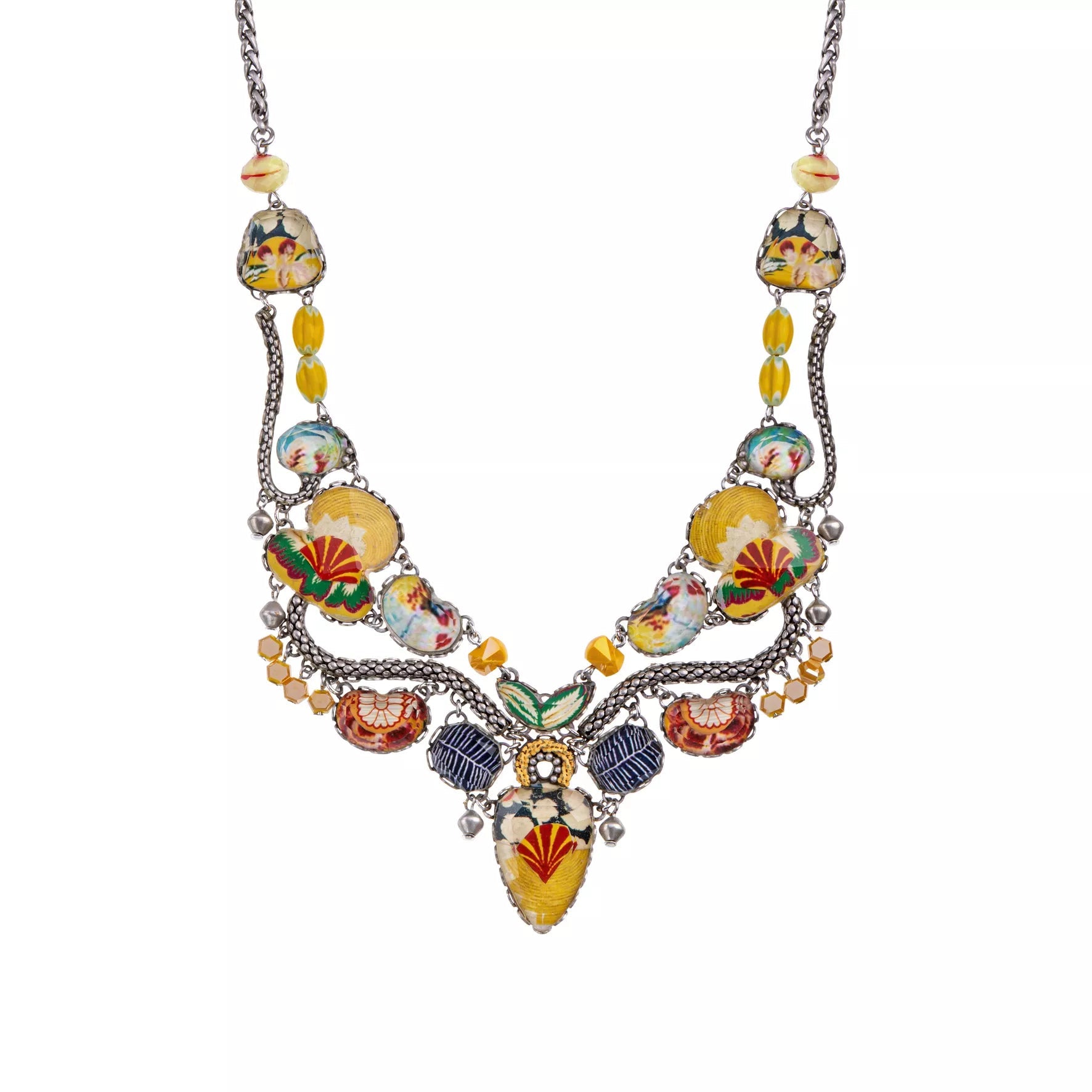 Ayala Bar Jewelry Ayalar Bar Yellow Flower Necklace Bright Sunset Set, Helios
