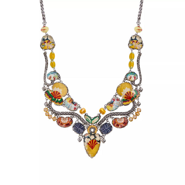 Ayala Bar Jewelry Ayalar Bar Yellow Flower Necklace Bright Sunset Set, Helios