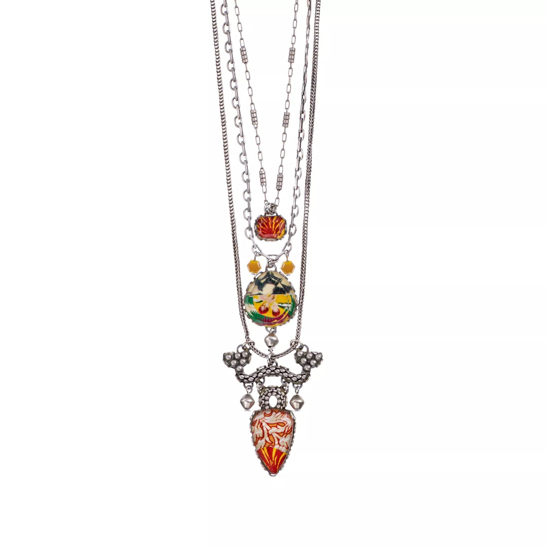 Ayala Bar Jewelry Ayalar Bar Yellow Light Necklace Bright Sunset Set, Ravi