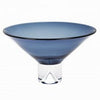 Badash Crystal Giftware Monaco Midnight Blue European Mouth Blown Crystal 12" Centerpiece Bowl