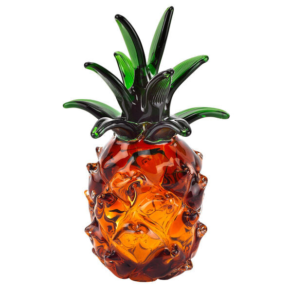 Badash Crystal Giftware Murano Style Mouth Blown Art Glass 10" Pineapple