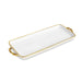 Beatriz Ball Serveware Beatriz Ball CERAMIC Bambu Rectangle Tray with Handles (Cream & White)