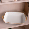 Beatriz Ball Serveware Beatriz Ball CERAMIC Bambu Rectangular Casserole (Cream & White)