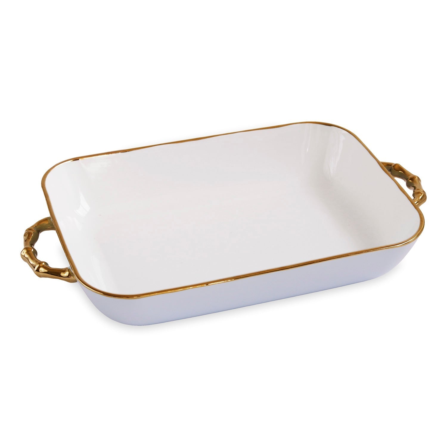 Beatriz Ball Serveware Beatriz Ball CERAMIC Bambu Rectangular Casserole (Periwinkle & White)