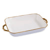Beatriz Ball Serveware Beatriz Ball CERAMIC Bambu Rectangular Casserole (Periwinkle & White)