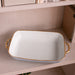 Beatriz Ball Serveware Beatriz Ball CERAMIC Bambu Rectangular Casserole (Periwinkle & White)