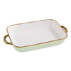 Beatriz Ball Serveware Beatriz Ball CERAMIC Bambu Rectangular Casserole (Pistachio & White)