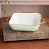 Beatriz Ball Serveware Beatriz Ball CERAMIC Bambu Rectangular Casserole (Pistachio & White)