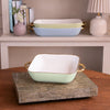 Beatriz Ball Serveware Beatriz Ball CERAMIC Bambu Rectangular Casserole (Pistachio & White)