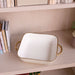 Beatriz Ball Serveware Beatriz Ball CERAMIC Bambu Square Casserole (Cream & White)