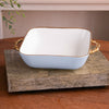 Beatriz Ball Serveware Beatriz Ball CERAMIC Bambu Square Casserole (Periwinkle & White)