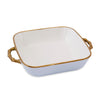 Beatriz Ball Serveware Beatriz Ball CERAMIC Bambu Square Casserole (Periwinkle & White)