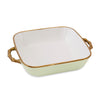Beatriz Ball Serveware Beatriz Ball CERAMIC Bambu Square Casserole (Pistachio & White)