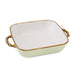 Beatriz Ball Serveware Beatriz Ball CERAMIC Bambu Square Casserole (Pistachio & White)