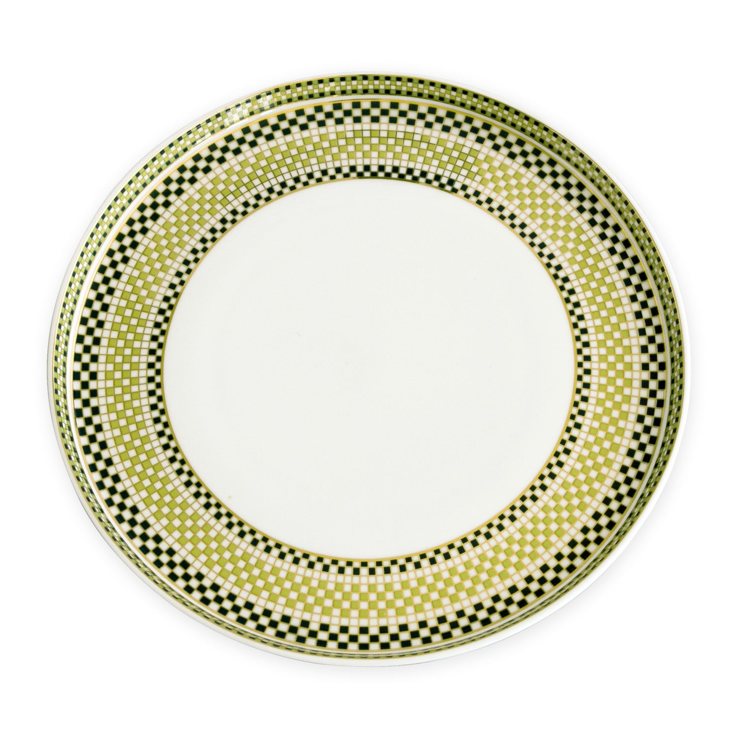 Beatriz Ball Serveware Beatriz Ball CERAMIC Ravenna Dinner Plate Set of 4 Green & Gold