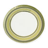 Beatriz Ball Serveware Beatriz Ball CERAMIC Ravenna Dinner Plate Set of 4 Green & Gold