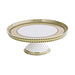 Beatriz Ball Serveware Beatriz Ball CERAMIC Ravenna Pedestal Cake Plate Green & Gold