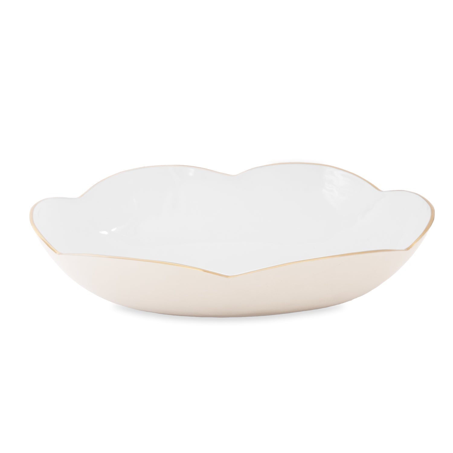 Beatriz Ball Servware Beatriz Ball ENCANTO Amelia Extra Large Oval Bowl Cream and White