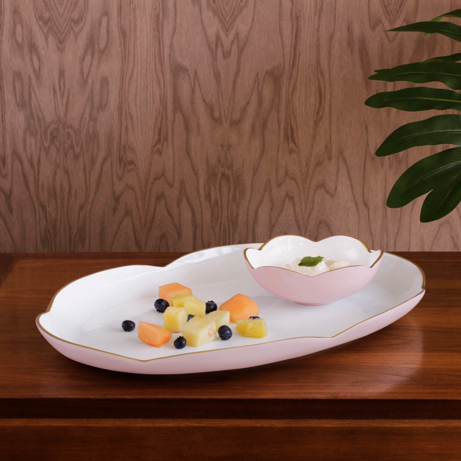 Beatriz Ball Servware Beatriz Ball ENCANTO Amelia Mini Round Bowl Camellia and White
