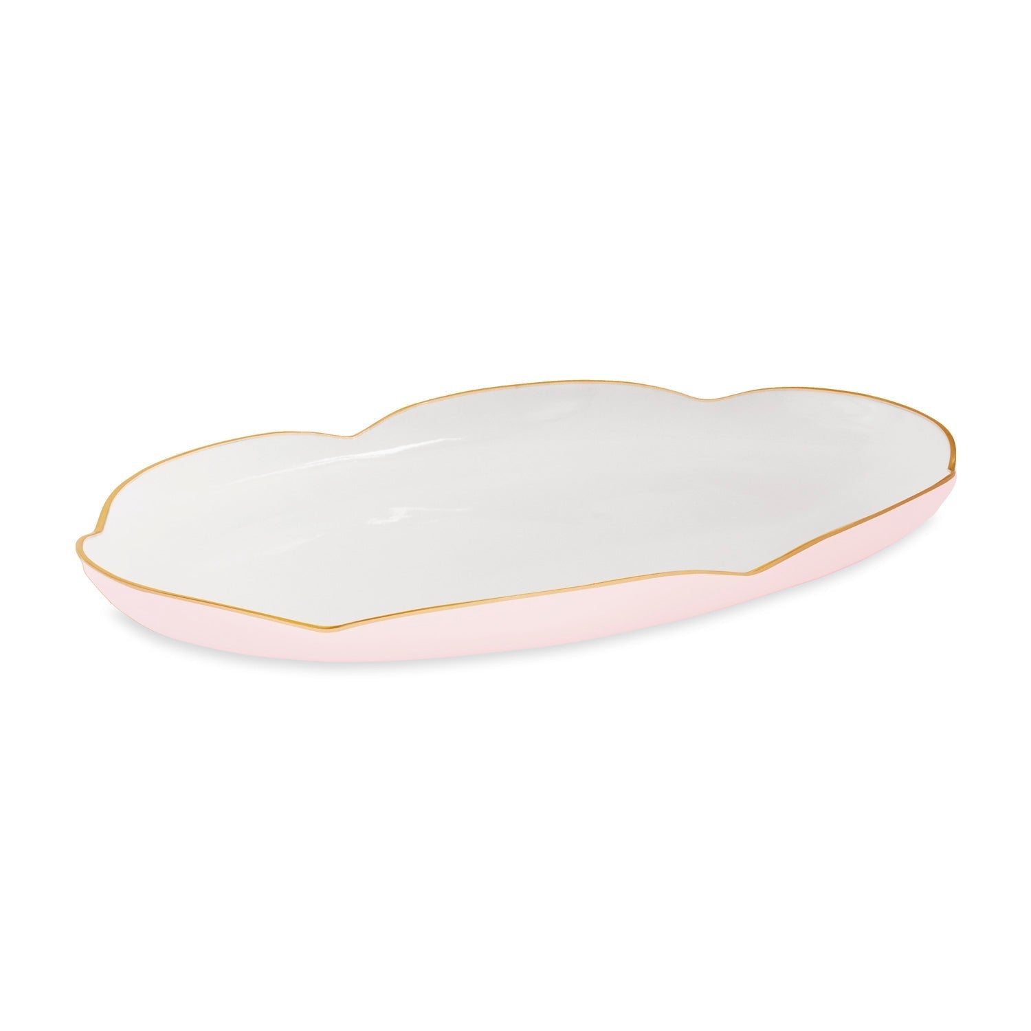 Beatriz Ball Servware Beatriz Ball ENCANTO Amelia Oval Tray Camellia and White