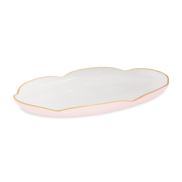 Beatriz Ball Servware Beatriz Ball ENCANTO Amelia Oval Tray Camellia and White