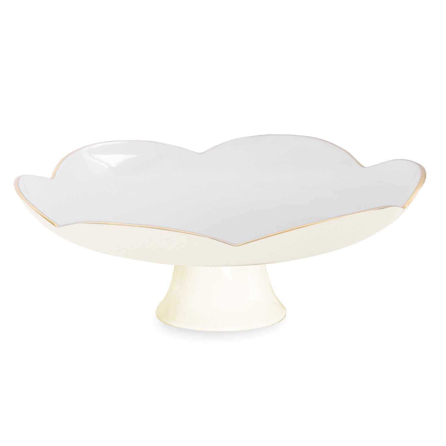 Beatriz Ball Servware Beatriz Ball ENCANTO Amelia Pedestal Cake Plate Cream and White