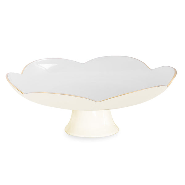 Beatriz Ball Servware Beatriz Ball ENCANTO Amelia Pedestal Cake Plate Cream and White
