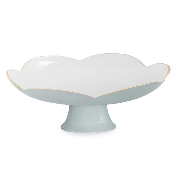 Beatriz Ball Servware Beatriz Ball ENCANTO Amelia Pedestal Cake Plate Slate and White