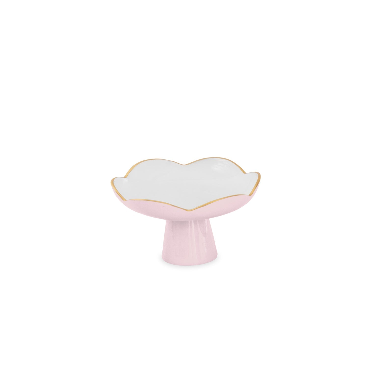 Beatriz Ball Servware Beatriz Ball ENCANTO Amelia Small Pedestal Camellia and White
