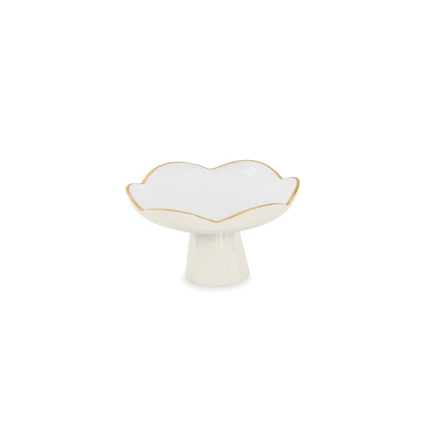 Beatriz Ball Servware Beatriz Ball ENCANTO Amelia Small Pedestal Cream and White