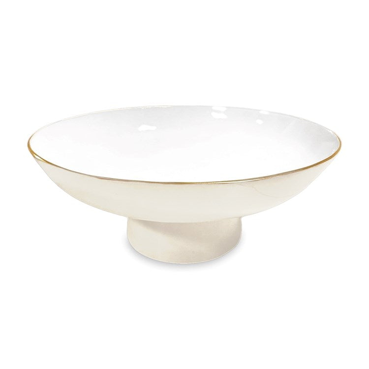 Beatriz Ball Serveware Beatriz Ball ENCANTO Carnaval Medium Pedestal Bowl (Cream and White)