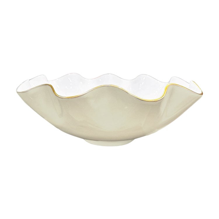 Beatriz Ball Serveware Beatriz Ball ENCANTO Carola Extra Large Bowl (Cream and White)